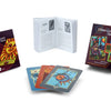 The Otherworld Tarot set is shown, including the box, a Tarot reading guide, and several vividly illustrated cards with abstract, colorful artwork.