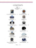 A two-column contents page from "Into the Blue: Uniforms of the United States Air Force, 1947 to the Present" (Schiffer Publishing, Ltd.), with chapter titles, page numbers, and Air Force uniform or badge images under a CONTENTS heading.