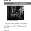 A page from Spooky Creepy New England 2 by Schiffer Publishing, Ltd. shows a black-and-white photo of a shadowy figure titled Misty sees the Spirit, with text on ghost encounters and haunted houses in Hudson, NH.
