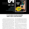 A page in The 100 Greatest Console Video Games (Schiffer Publishing, Ltd.) covers Mr. Do! on ColecoVision with an arcade cabinet photo, gameplay review, and a quote highlighting its originality and entertainment.