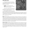 A grayscale, hand-painted Tarot card titled The World from The Cook's Tarot by Schiffer Publishing, Ltd. depicts a woman with a staff inside an oyster shell, surrounded by pearls, a necklace, a rose, stars, and bordered text above and below.