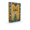 The image shows a box of The Minoan Tarot by Schiffer Publishing, Ltd., a Tarot deck inspired by ancient Crete, with colorful borders and a woman in Minoan attire holding two serpents on the cover.