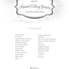 A watercolor-themed title page for Kristy's Summer Cutting Garden by Schiffer Publishing, Ltd., with ready-to-paint designs and a contents list of flowers, succulents, and garden plants in elegant script and typeface.