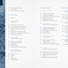 The table of contents for "Cotton & Indigo from Japan" (Schiffer Publishing, Ltd.) features a pixelated blue patchwork on the left and lists sections like Quilts, Japanese cotton, and Japanese indigo with chapters and page numbers.