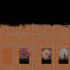 A row of eight illustrated tarot cards rests on an ornate brown patterned background, evoking an oracle deck. The top right shows “The Promethean Oracle” in light text on black. Brand: Schiffer Publishing, Ltd. The upper area is mostly empty.