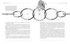 A two-page spread from The Pendulum Kit by Schiffer Publishing, Ltd. displays text and a diagram with circles labeled Search, Ellipse, and Circle—illustrating how pendulum dowsing finds underground energy fields, with wavy lines and roots above.