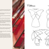 Stained Glass for Beginners by Schiffer Publishing, Ltd. features glossary terms on the left and easy stained glass outlines—a clown, an angel, and kids with umbrellas—on the right. Ideal inspiration for anyone interested in stained glass or glass art.