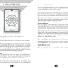 A tarot card titled 2 DREAMWEAVER from the Sacred Geometry Healing Cards by Schiffer Publishing, Ltd. appears with descriptive text, featuring a geometric web and floating orbs to symbolize interconnectedness and manifestation.