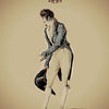 A Regency-era man in vintage attire bows with hat in hand, inspired by Kipper Oracle Cards from Schiffer Publishing, Ltd.; ornate text reads "I" above and "Main Male" below, evoking classic fortune-telling card style.