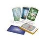 Insight Tarot by Schiffer Publishing, Ltd. displayed on a white background: three cards—Judgement, The Star, and The Empress—are fanned out for divination, with a face-down deck topped by the Five of Swords.