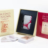 The Da Vinci Enigma Tarot (Deck and Guidebook Box Set) by Schiffer Publishing, Ltd. features a Leonardo da Vinci-inspired deck with sketch-style art and a guidebook, beautifully packaged together.