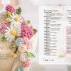 The Modern Crochet Garden by Schiffer Publishing, Ltd. features a light beige scarf adorned with crochet flowers and succulents on one side, and includes materials and instructions for making the project on the other.