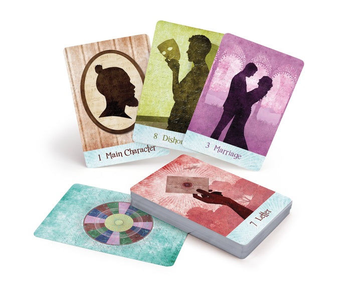 The Rainbow Kipper by Schiffer Publishing, Ltd. is a deck of illustrated, color-coded divination cards with vintage-style images and multi-colored circular backs, perfect for captivating fortune-telling sessions.