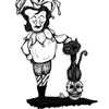 The Poe Tarot by Schiffer Publishing, Ltd. features The Fool card: a jester petting a black cat on a skull, with a quote reflecting passion, impatience, and the contemplation of leaping from a precipice.