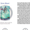 The Angels of Healing and Hope Oracle by Schiffer Publishing, Ltd. features a Water Element card with a woman in a top hat playing harp on a rock, dolphins nearby, and healing text—ideal for oracle card and angel enthusiasts.