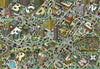 ABCity by Schiffer Publishing, Ltd. is a vibrant maze illustration with roads, cars, parks, and buildings shaped like letters A, B, C, D, E, F, G, M, N, R, and W—ideal for seek-and-find fun.