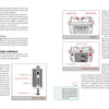 A two-page spread from Schiffer Publishing, Ltd.’s "Pinball" guide features text, diagrams of machine controls, labeled illustrations of flipper buttons and the spring plunger, plus a tip box for mastering key pinball skills.