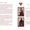 A two-page spread from The Doors of Somlipith (Schiffer Publishing, Ltd.): The left page tells The Ethra Real—A Story; the right, tarot-inspired, introduces Agana, Water Luminaries, Lady Theramina, and La Hire with art and descriptions.