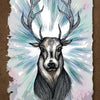 The Everglow by Schiffer Publishing, Ltd. features a tarot-style card depicting a radiant stag with antlers, symbolizing hope and power. The number 17 is in the corner, and HOPE / DESPAIR appears at the bottom on a textured brown background.