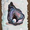 A painted illustration of an open oyster with a pearl symbolizes animal symbolism. The number 21 appears top left. "Attainment / Time" is written at the bottom. Product: The Everglow by Schiffer Publishing, Ltd., on a textured light background.