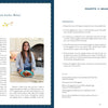 Two-page spread from The Carlino Family Cookbook by Schiffer Publishing, Ltd.: left shows a smiling woman in her kitchen sharing family recipes; right lists ingredients, preparation steps, and cooking notes for polpette.