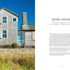 Second Home" by Schiffer Publishing, Ltd. showcases a gray shingled house with wooden shutters, a stone chimney, and a stone wall nestled in beach grasses—an ideal Chatham, Massachusetts retreat for sanctuary and rejuvenation.