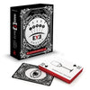 A boxed set of Schiffer Publishing, Ltd.'s Inner Eye Oracle cards is shown, featuring an eye design. Two cards are visible: one showing a wine glass labeled “Social Occasion” and another with an illustrated eye.