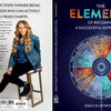 Book cover for The Elements of Becoming a Successful Astrologer by Schiffer Publishing, Ltd., showcases a woman seated on a stool and a zodiac wheel with a starry background—ideal for those aspiring to become professional astrologers.