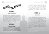 A two-page spread from Schiffer Publishing, Ltd.'s "The Elements of Becoming a Successful Astrologer" details three meditation steps for aspiring chart readers, including headings, instructions, and page numbers 24 and 25.