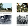 A collage from Schiffer Publishing, Ltd.'s "Bazooka Charlie" features WWII pilot Charles Carpenter by his plane, French children with soldiers, a pilot by an aircraft, and officers reviewing a map, highlighting wartime aviation and camaraderie.