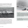 A dramatic black-and-white photo of the USS Houston (CA-30) in harbor, featured on "Japanese War Fantasy 1933" by Schiffer Publishing, Ltd., with Japanese pulp fiction-inspired text and nearby vessels completing the scene.