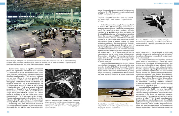 A large Curtiss-Wright assembly hangar with jets and workers appears alongside images of a jet on the runway and an overhead exterior view, featured in "North American Aviation in the Jet Age, Vol. 2" from Schiffer Publishing, Ltd.