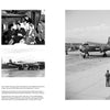 Two black-and-white photos: Left, people by early airliners; right, a Douglas DC-4 or DC-6 on a runway with nearby figures. From "Douglas DC-4, DC-6, and DC-7" by Schiffer Publishing, Ltd.