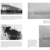 Four historic black-and-white photos from Schiffer Publishing, Ltd.'s "Shōkaku-Class Aircraft Carriers" show carrier assembly, a ship's bow in dock, an anchored carrier, and workers beside the massive vessel during the Pacific War.