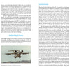 A two-page spread from Schiffer Publishing, Ltd. showcases the Boeing YC-14’s ground and flight tests, with text on design innovations, a color jet landing photo, a black-and-white YC-14 takeoff image, and blue section headers.