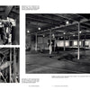 Three black-and-white photos in Schiffer Publishing, Ltd.'s SS United States reveal the ship's interior: exposed pipes, debris in stairwells, and a vast, empty observation lounge—silent echoes of its transatlantic ocean liner legacy.