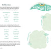 The Field Guide to the Soul workbook page by Schiffer Publishing, Ltd. lists feelings like afraid, excited, and hopeful, offers journaling prompts, features space for writing, and includes a decorative illustration at the top.