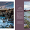 The Wild Atlantic" by Schiffer Publishing, Ltd. captures a sunset scene of a lighthouse on cliffs, with boulders and green tidal pools along the western European coastline under a cloudy Atlantic Ocean sky.