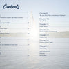 The table of contents for Hudson Valley History & Mystery, Volume 2 by Schiffer Publishing, Ltd. showcases 16 chapters and extras atop a faded sailboat-on-lake scene with forest; "Contents" in script hints at Catskills folklore within.