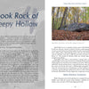 In "Hudson Valley History & Mystery, Volume 2" by Schiffer Publishing, Ltd., an open page details Spook Rock of Sleepy Hollow, featuring a large boulder photo among trees and a background number 4 on the left.