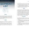 Two pages from Easy Astrophotography by Schiffer Publishing, Ltd. show DSLR camera and lens tips on the left, and tripods plus accessories for moon and astrophotography on the right, with black text on a white background.