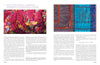 A close-up of "The Cumulative Cloth, Wet Techniques" by Schiffer Publishing, Ltd., highlighting innovative trends in fabric surface design with striking wet textile techniques.