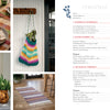 The contents page of Nordic Hands by Schiffer Publishing, Ltd. displays chapter titles with page numbers alongside photos of Nordic crafts—a table setting, crochet bag, lace curtain, and striped rug—highlighting cozy Scandinavian fiber art at home.