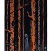A hooded, ghostly figure stands in a shadowy forest as eerie eyes peer from the trees. From The Legend of Sleepy Hollow Tarot by Schiffer Publishing, Ltd., card VII invites self-discovery under its watchful gaze.