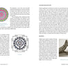 A two-page spread from Dream Your Reality by Schiffer Publishing, Ltd. explores mandalas, yantras, chakra meditation, and mudras for self-discovery, featuring diagrams “Mandala as seen in traditional Buddhist temples” and “Sri Yantra.”.