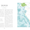 On the right, an illustrated map of France’s west coast highlights cities like La Rochelle and Nantes; on the left, “Atlas of Shipwrecks and Fortunes of the Sea” by Schiffer Publishing, Ltd. features Belem’s history, a quote, and a ship profile map.