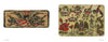 Schiffer Publishing, Ltd.'s Gus Wagner flash cards showcase classic American tattoo art: the left card features an eagle above a shield, while the right displays eagles, flags, roses, and banners, all inspired by tattoo legend Gus Wagner.