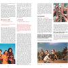 A newspaper featuring people discussing post-apocalyptic films and sharing "World Gone Wild, Restocked and Reloaded 2nd Edition" by Schiffer Publishing, Ltd. as their apocalypse movie guide.