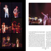 A collage of live concert shots features energetic rock musicians onstage, while the opposite page shows a guitarist mid-jump at The Who's Winterland concert, from Teenage Wasteland by Schiffer Publishing, Ltd.