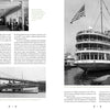 A two-page spread in "The Boats of Summer, Volume 2" by Schiffer Publishing, Ltd. features historic black-and-white photos and text about Hudson River excursion steamboats and their impact on New York’s maritime history.